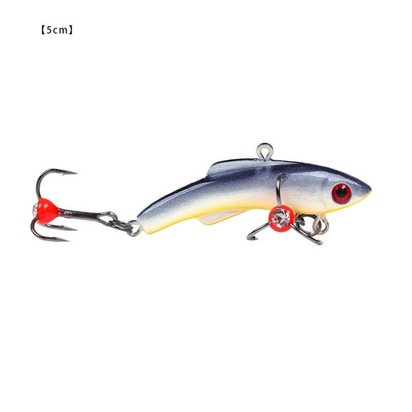 Maoww Leurre Appât Pêche en Plein Air Appât en Plastique Artificiel Pêche sur Glace avec Yeux 3D Fournitures de Pêche, 20g, Type 3