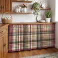 thumbnail image 3 of Buffalo Plaid Cabinet Curtain 32"Wx55"L, Dustproof Pantry Door Curtain with Self Adhesive Tape, Modern Farmhouse Colorful Checkered Tall Storage Cover Privacy Drape for Bathroom Kitchen Laundry Room, 3 of 9