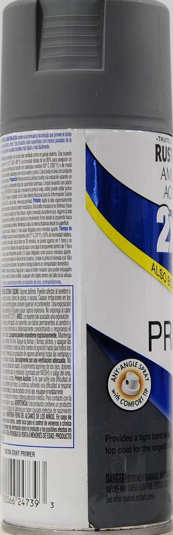 Rust-Oleum American Accents Ultra Cover 2X Primer Spray Paint, Gray, 12 Oz.