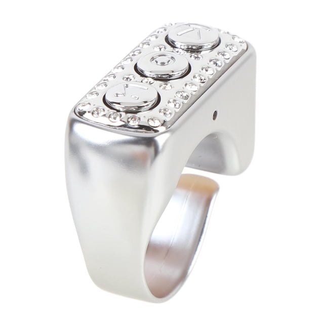 BT Scrolling Ring - Auto Page Turner with Camera Shutter, Phone Remote Page Turner for TikTok, for App, 12H Rechargeable 30ft Range, LED Flash