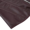 thumbnail image 5 of Ynynloco Womens Faux Leather Zipper Front Bustier Corset Top Sweetheart Neckline Top, 5 of 5