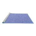 thumbnail image 2 of Ahgly Company Machine Washable Indoor Square Abstract Blue Contemporary Area Rugs, 8' Square, 2 of 4