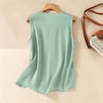 thumbnail image 5 of Uootdi Womens Embroidered Tank Tops Sleeveless Split Neck with Floral Embroidered Placket Retro Chic Style Soft Comfortable Everyday Tops Gift, 5 of 9