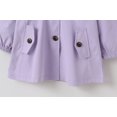thumbnail image 4 of Vedolay Toddler Baby Girl Coats Plaid Button Long Sleeve Coat Cardigan Tops Purple,120, 4 of 5