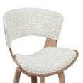 thumbnail image 5 of Jagger Modern Counter Height Bar Stool in White Wash Finish with Oatmeal Upholstered Seat, 5 of 5