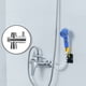 thumbnail image 4 of Handheld Baby Shower Head Sirvienta Ajustable Bañera Ajustable Bañera Sprinkler Showerhead Adjunto Rociador de baño Paster Rinser Diverter Inevent HA009707-04B, 4 of 6
