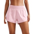 thumbnail image 1 of Shorts CRZ YOGA Cintura Alta Tiro Alto 6 cm de Entrepierna Secado Rápido Rosa S, 1 of 4