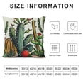 thumbnail image 6 of Awypu  Cactus Decorative Throw Pillow Covers Tropical Plants Square Pillow Cases Summer Decorations Outdoor Sofa Couch Home Bed Decor Cushion Covers,2 Pcs White, 6 of 6