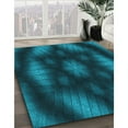 thumbnail image 2 of Ahgly Company Indoor Rectangle Patterned Dark Turquoise Green Area Rugs, 5' x 8', 2 of 6