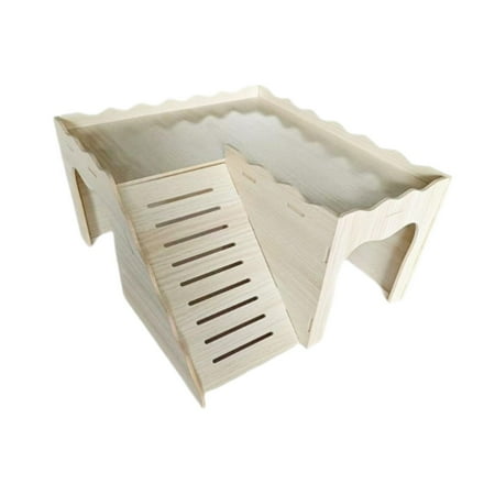 YWMJZEU Hamster Hide Hamster Hideout Cage Cabin with Stairs Hamster House for Chinchilla