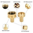 thumbnail image 4 of Fit Standard 1/2-Inch Garden Hose Repair Kit Solid Brass Tools 4 Sets Connector With Clamp Home Patcher, 4 of 5