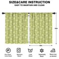 thumbnail image 2 of Blackout Kids Curtains,Lightgreen Daisy Flower White Blooms Pattern Childrens Insulated Curtains Set Of 2,Bedroom Essentials,Toddler Room Decor 42"x54", 2 of 5