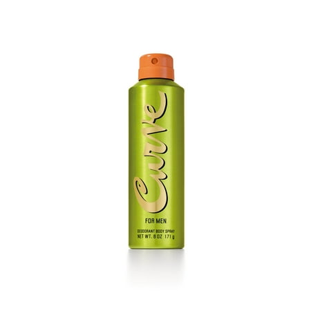 Curve for Men Deodorant Body Spray, 6 oz