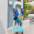 thumbnail image 3 of Mandarinfish Art Print Women's Long Dress Long Sleeves Dress Vintage Dresses Party Maxi Dress High Waist Dress, 3 of 4