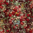 thumbnail image 2 of CafePress - Vintage Red Floral Pattern - Cute Infant Baby Football Bodysuit, 2 of 3