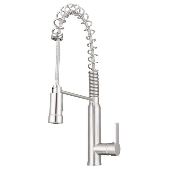Montesano Hi-Arc Coil Kitchen Faucet by Pacific Bay - Brushed Satin Nickel