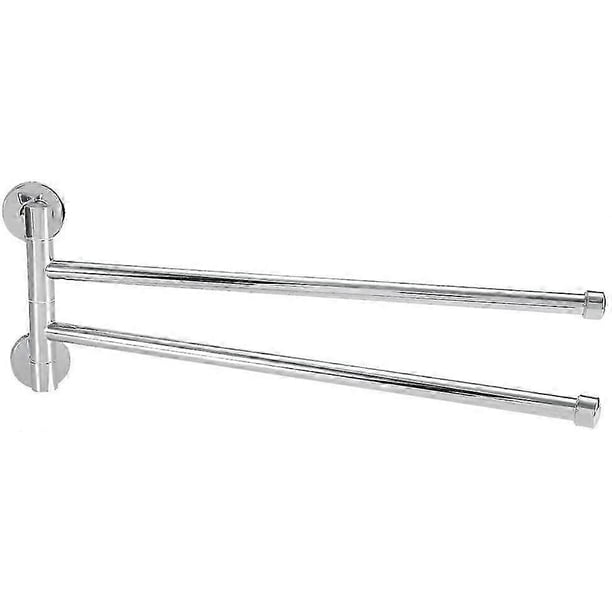 Stainless Steel Towel Rack, Swing Out Rotating Wall Mounted Towel Shelf Space Saving Towel Bar
