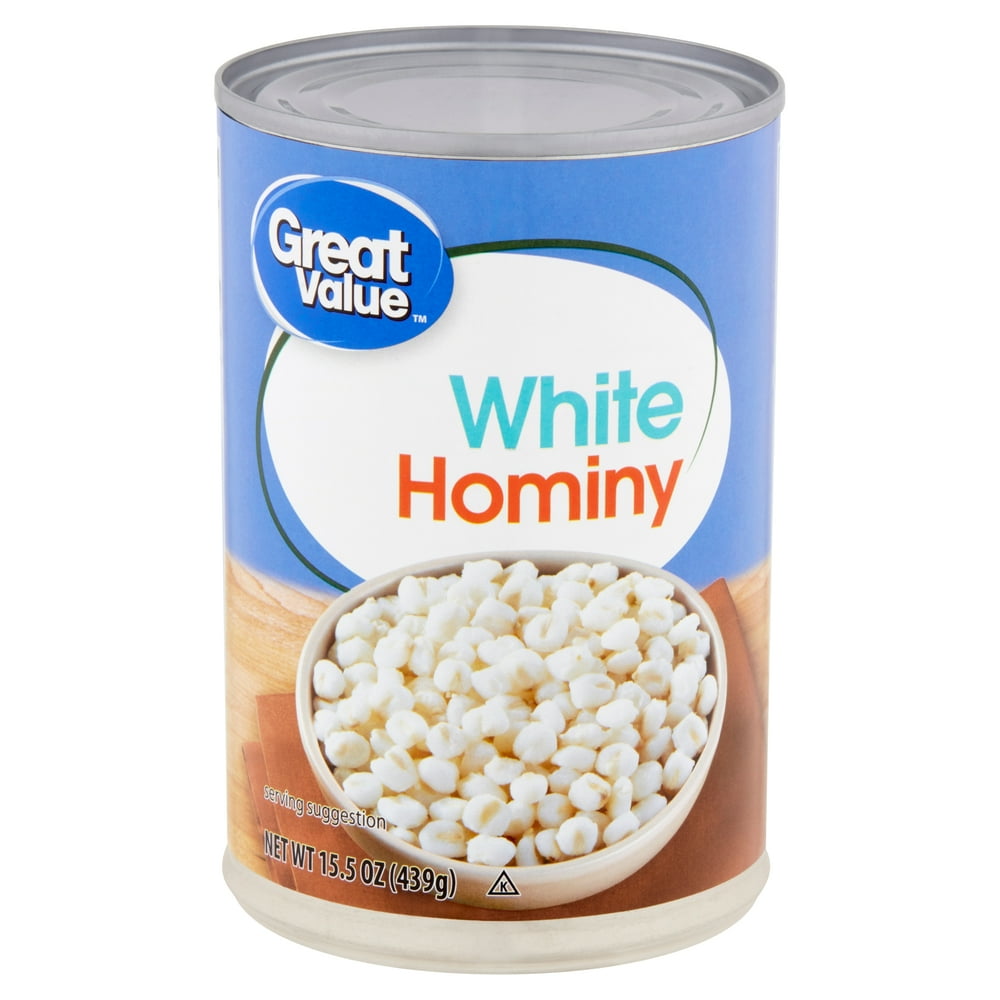 Great Value White Hominy, 15.5 oz