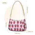 thumbnail image 3 of FORMRS Womens Shoulder Bag with Chain Strap Clutch Purse Cute Tote Handbag, Cartoon Strawberry, 3 of 7