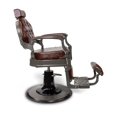 thumbnail image 3 of TRUMAN Vintage Barber Chair, Reclining Heavy Duty Barber Chair, Brown Cushion, Darn Gray Frame, 3 of 8