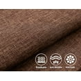 thumbnail image 2 of Fall Burlap Throw Pillow Covers Square Solid Farmhouse Linen Cushion Covers for Bed Couch Sofa Bench, 18 x 18 inch (45 cm), Brown, Set of 2, 2 of 6