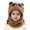 a-Coffee31, variant on Girls Boys Earflap Hats Kids 2-in-1 Hood With Attached Scarf Plush Warm Pullover Hat For Winter Outdoor Daily Wear Grey