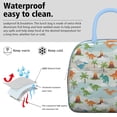 thumbnail image 3 of Womens LightBlue Cartoon Dinosaurs Volcanoes Palms Patter Lunch Box for Work,Insulated Lunch Bag for Women,Loncheras Para Mujer,Leakproof Adult Lunch Bag for Work,Beach,Travel,Picnic,Camping, 3 of 7