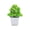 B, variant on moolBeko Potted Artificial Greenery Plant with White Square Pot Artificial Monstera Leaves Tabletop Centerpiece for Home Decor Office Lifelike Plastic Shrub for Indoor Decor 7.87in