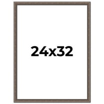 24x32 Frame Silver Real Wood Picture Frame Width 1.25 Inches | Interior Frame Depth 0.5 Inches |