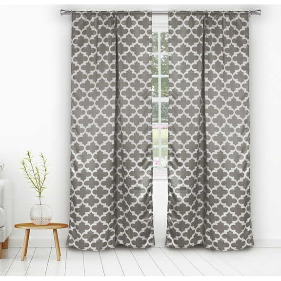 Lkyra Geometric Blackout Curtain Set