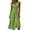 Green, variant on Bxsruta Womens Midi Dress V Neck Sleeveless Flowy Casual Pleated Dresses for Women Summer Cocktail Party