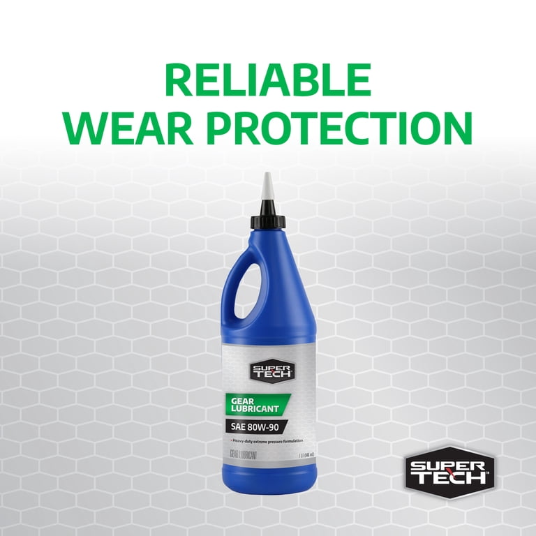 Super Tech Gear Lubricant SAE 80W-90, 1 Quart High-Performance Super Tech Gear Lubricant SAE 80W-90, 1 Quart High-Performance