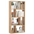 thumbnail image 1 of Costway 48" Geometric Bookshelf Open-back Bookcase with 8 Cubes 2 Anti-Toppling Devices Natural, 1 of 8