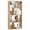 Natural, variant on 48" Geometric Bookshelf Open-back Bookcase with 8 Cubes 2 Anti-Toppling Devices White