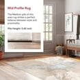 thumbnail image 4 of nuLOOM Cyn Contemporary Abstract Area Rug, 2' 8" x 8', Runner, Cyn Beige, 4 of 9