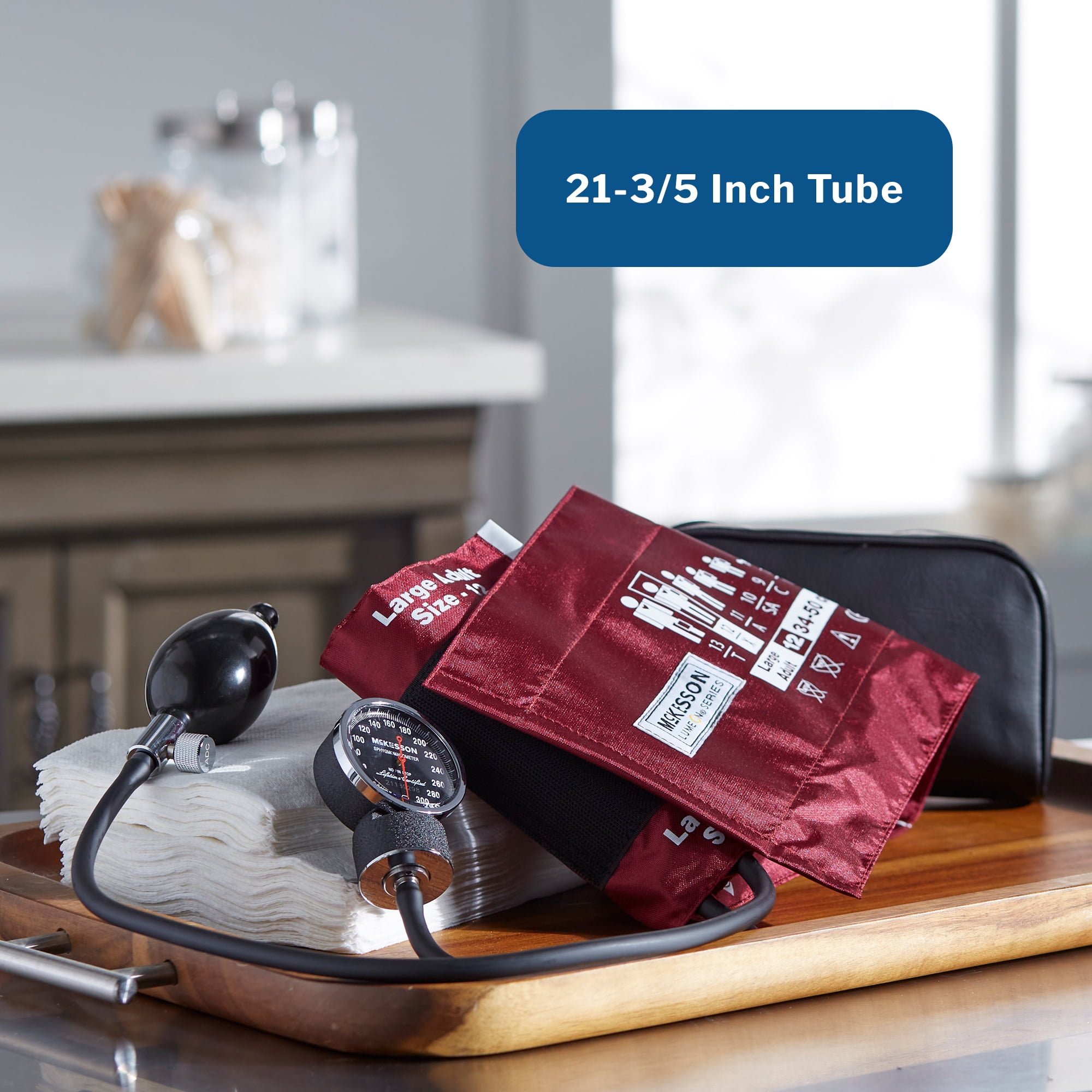 McKesson Lumeon Arm Aneroid Sphygmomanometer Blood Pressure Monitor, Large, 1 Ct