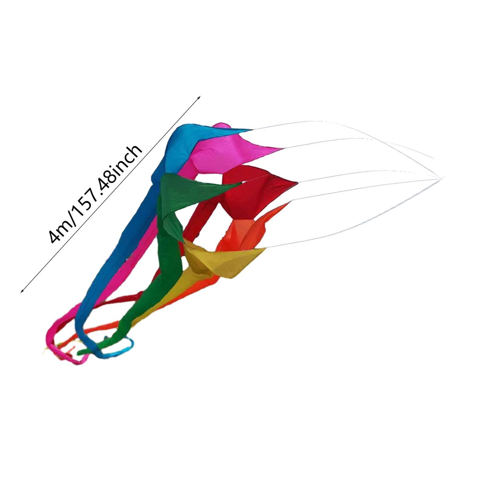 Baoblaze Long Tail Kite Decorative Popular Rotating Tube Kite for Park Grasslands Sea Multicolor