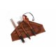 thumbnail image 1 of Zhuge 2 juegos de cubiertos de madera, tenedor y cuchara de madera, palillos, vajilla reutilizable, juego de cubiertos, utensilios de viaje, cubiertos de línea atada, marrón, 1 of 5