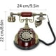 thumbnail image 5 of Teléfono fijo retro con dial, teléfono antiguo con dial, teléfono fijo de resina de imitación, teléfono decorativo para casa o oficina., 5 of 5