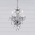 thumbnail image 3 of 5534-CH-CL-I Crystorama Lighting Traditional Crystal - 15 Inch 4 Light Chandelier-Italian Crystal Type-Polished Chrome Finish   -Traditional, 3 of 9