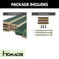 thumbnail image 6 of Homacer 5-in-1 Design 36'' W x 84'' H x 1-3/8'' D Solid Wood Barn Door, Finished and Unassembled, with Pre-drilled Holes for Easy Assemble and Pre-routed Groove, Interior Only (Royal Pine), 6 of 8