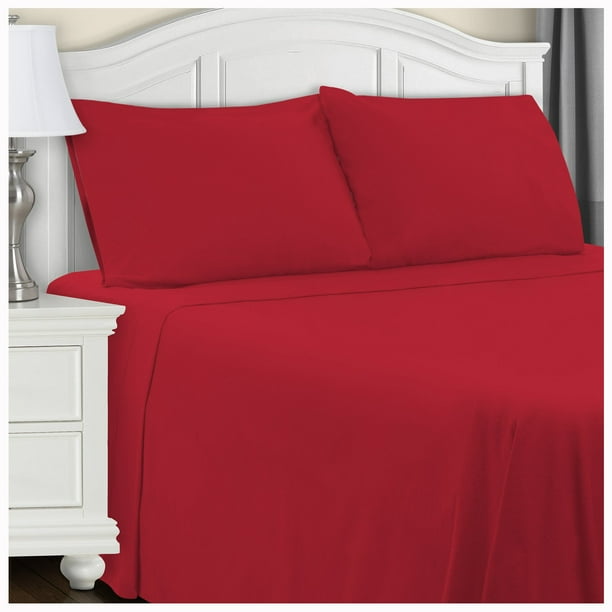 Extra Soft Flannel Sheet Set Burgundy / Cal King