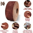 thumbnail image 3 of ELW Rust Latigo Leather 5-6 oz. 2-2.4mm Straps, Belts, Strips 1-1/2" 3.8cm Wide X 60" 1.5m Length Full Grain Leather Cowhide DIY Arts & Craft Projects, Clothing, Jewelry, Wrapping, 3 of 9