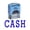 Blue Ink, variant on Printtoo CASH Self Inking Rubber Stamp Office Stationery Custom Shiny Stamp