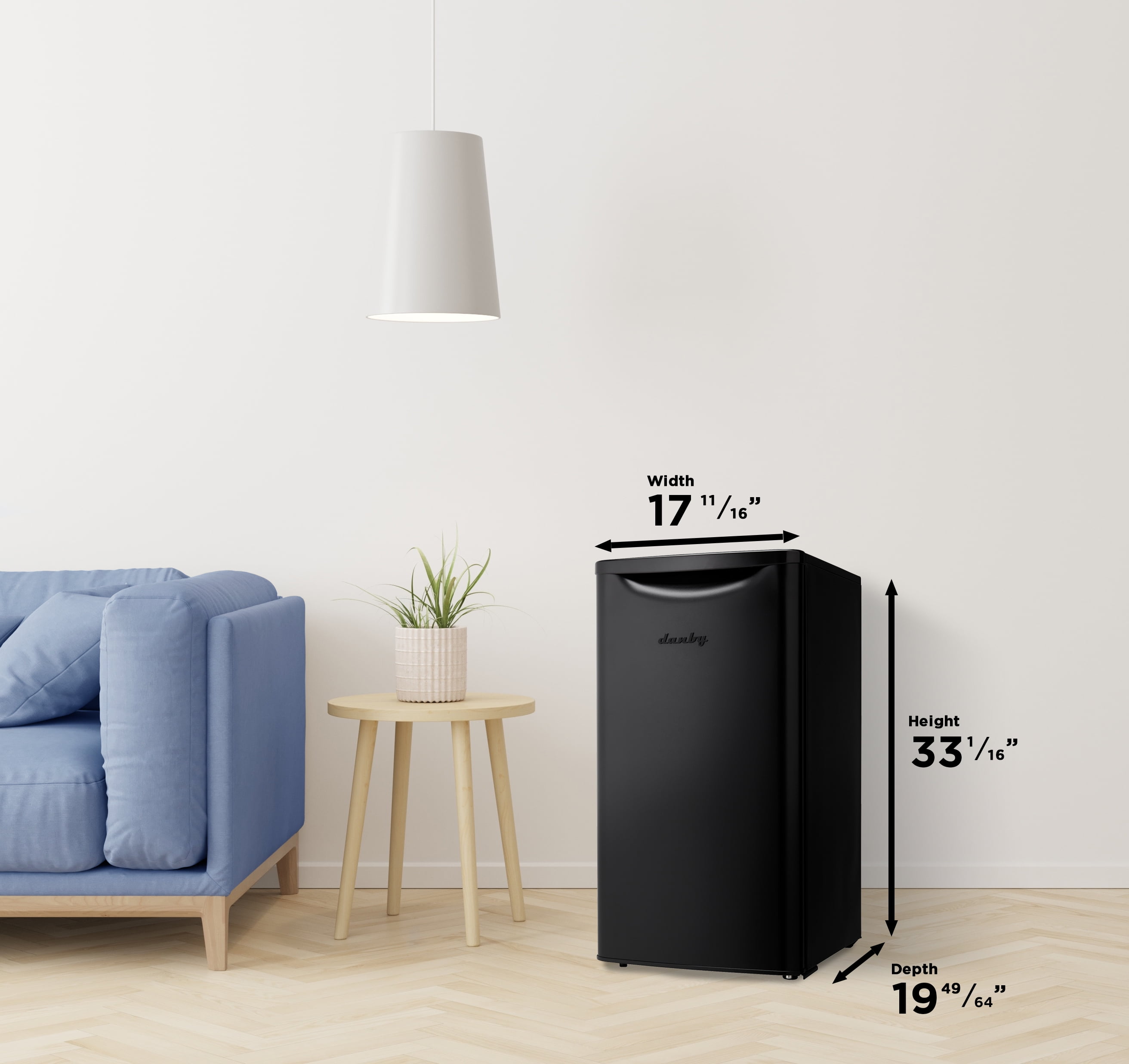 Danby 3.3 cu. ft. Compact Fridge in Black (DAR033A6BDB)