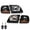 Clear lens Black Housing Amber Reflector, variant on CROSSDESIGN Lightning Style Headlights & Corner Parking Lights Kit Fit for Ford F150 Expedition 1997-2002
