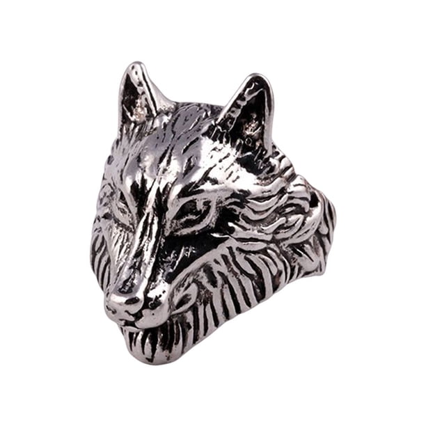 Guardurnaity Anillo Animal Aleación clásica Sólido A prueba de herrumbre Dedos Anillos Personalidad Circlet Boda Fiesta de Navidad Distintivo de Ropa, zapatos y accesorios Miscelánea 2.1 cm