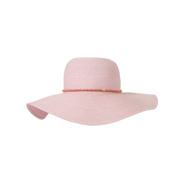 Oversized Bead Band Sun Hat - Pink