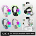 thumbnail image 7 of Game Zone Wireless Silent Colorful Headphones with LED Lights,Bluetooth 5.0 and 10 Hours of Playtime, 7 of 7