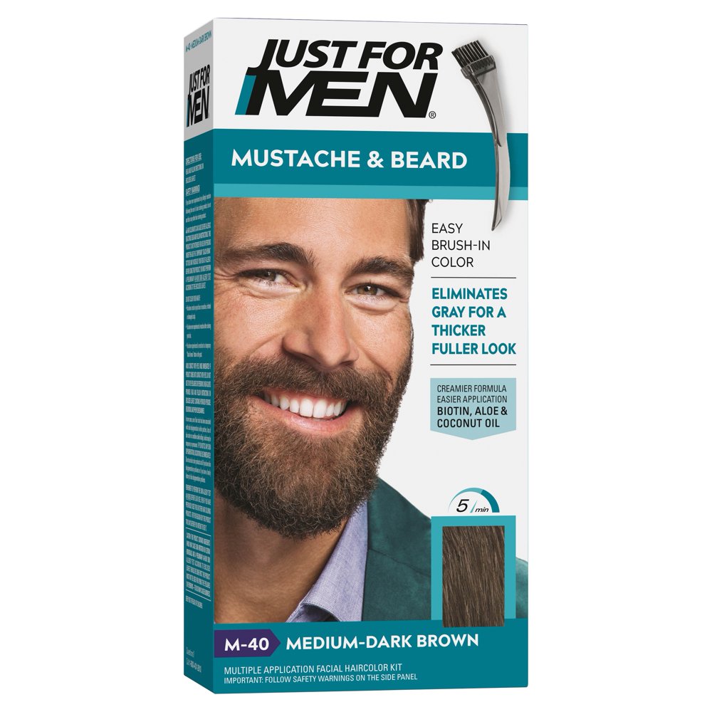Just For Men Mustache & Beard Coloring, M40 MediumDark Brown